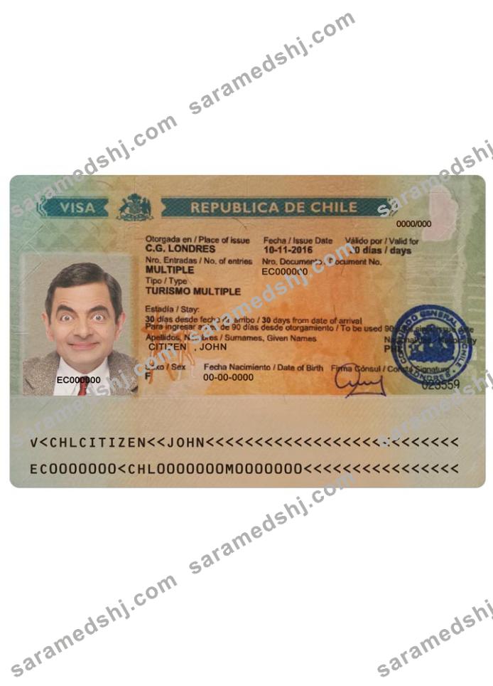 CHILE tourism visa